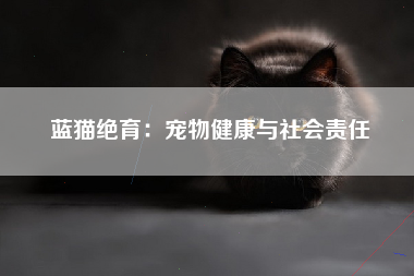 蓝猫绝育：宠物健康与社会责任