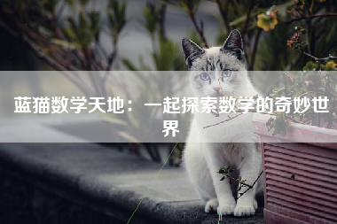 蓝猫数学天地：一起探索数学的奇妙世界